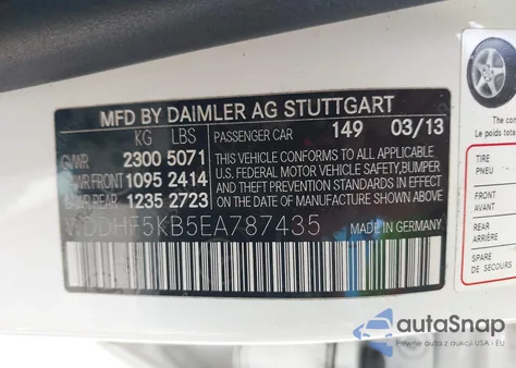 2014 Mercedes-Benz E 350 из США, поврежденный, VIN WDDHF5KB5EA787435